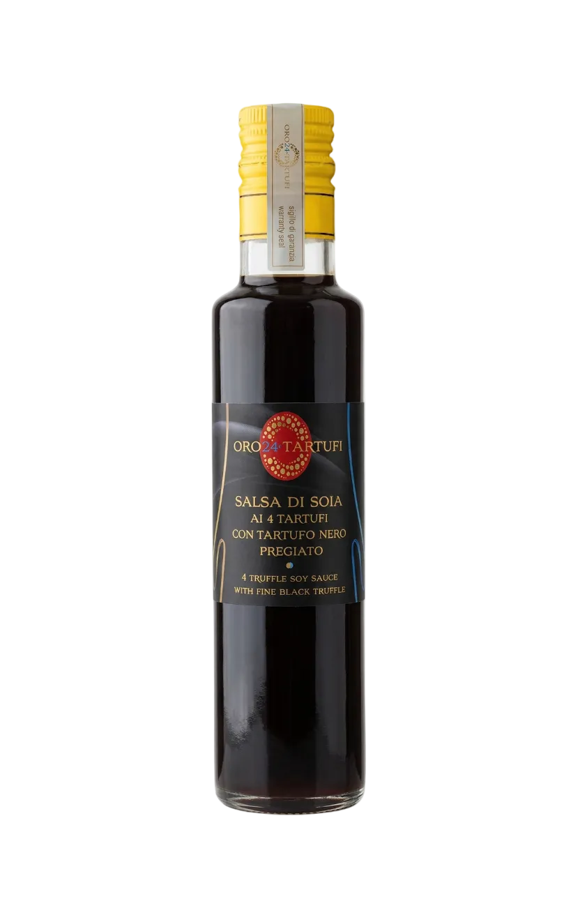 Salsa di soia ai 4 Tartufi con Tartufo Nero Pregiato 100ml